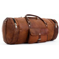 TP2 SHIBAR VINTAGE™ Skórzana torba podróżna / weekendowa na ramię. Skóra naturalna. Rozmiar: 24"